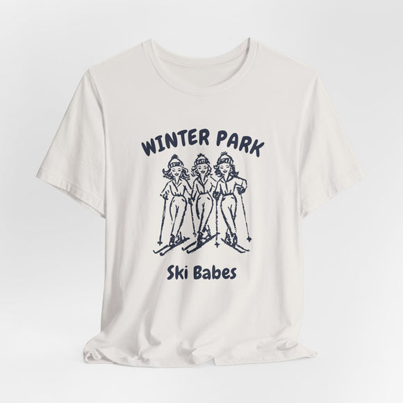 Winter Park, Colorado Ski Babes T‑Shirt — Retro Skiing Graphic Tee