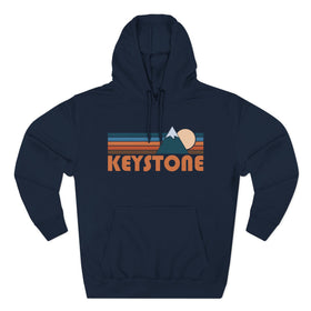 Buy navy Keystone, Colorado Hoodie - Retro Mountain Unisex Sweatshirt