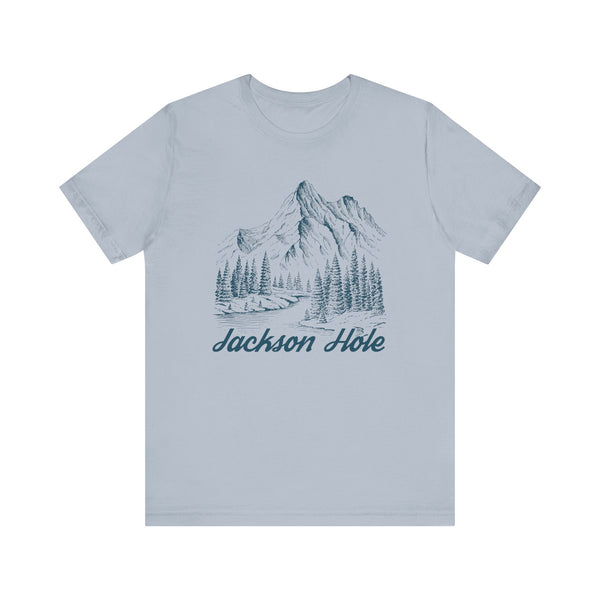 Jackson Hole, Wyoming Graphic Tee - Mountain Illustration Jackson Hole T Shirt