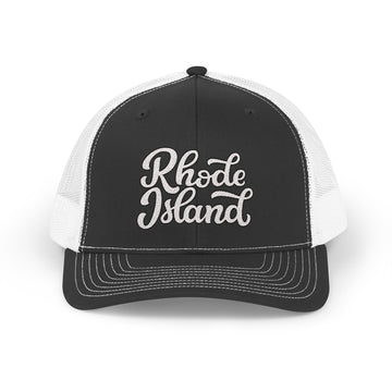Rhode Island Snapback Trucker Cap - Embroidered Rhode Island Hat - 0