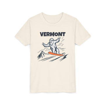 Vermont Yeti Snowboard Youth Tee - Kids Skiing Shirt