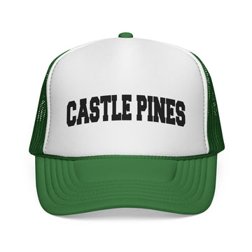 Buy green Castle Pine, Colorado Collegiate Style Trucker Hat