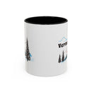 Vermont Retro Snow Skiing Mountain 11 oz Mug, Ski Lodge Decor Coffee Cup, Mountain Gondola Lover Gift, Retro Skiing Mug-2
