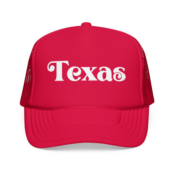Texas Trucker Hat - Foam Texas Cap