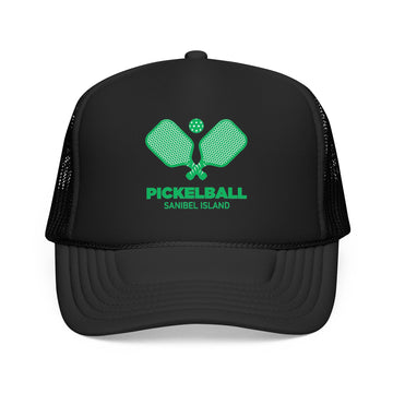 Sanibel Island, Florida Pickleball Trucker Hat - Foam Sanibel Island Cap