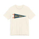Lassen Volcanic National Park Pennant T-Shirt — Vintage Camp Flag Tee-1
