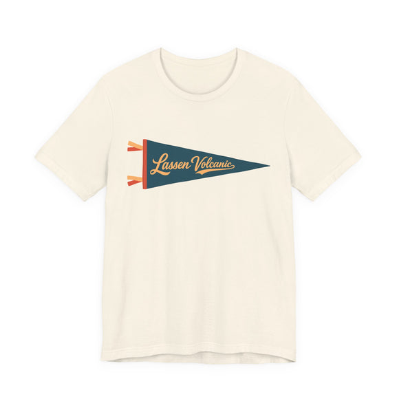 Lassen Volcanic National Park Pennant T-Shirt — Vintage Camp Flag Tee