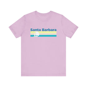 Buy lilac Santa Barbara, California T Shirt - Sailboat Graphic Tee
