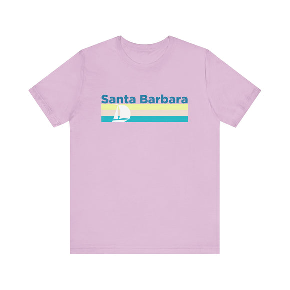Santa Barbara, California T Shirt - Sailboat Graphic Tee