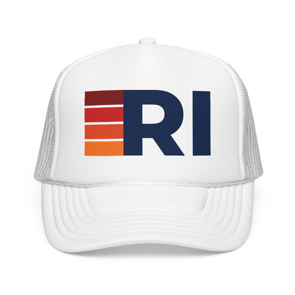 Rhode Island Trucker Hat - RI Abbr retro cap