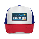 Jackson Hole, Wyoming Retro Mountains Trucker Hat - Vintage Style Jackson Hole Cap-1