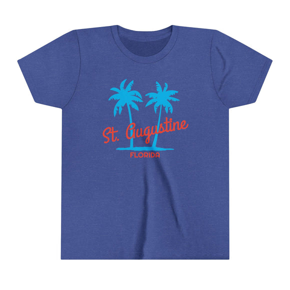 St. Augustine, Florida Youth Shirt - Retro Palm Tree St. Augustine Kid's T-Shirt