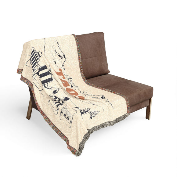 Taos, New Mexico Ski Town Throw Blanket | Mountain Woven Blanket