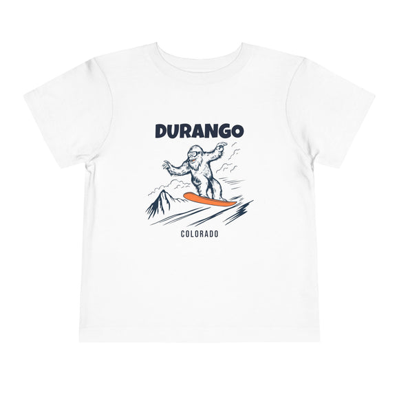 Durango, Colorado Yeti Snowboard Toddler Tee