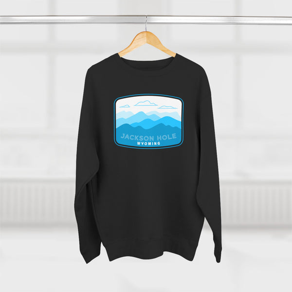 Premium Jackson Hole, Wyoming Sweatshirt Unisex Crewneck, Premium Sweatshirt, Crewneck Jumper, Ski Resort Apparel