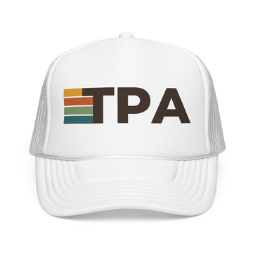 Buy white Tampa, Florida Trucker Hat - TPA retro cap