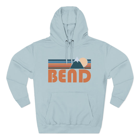 Bend, Oregon Hoodie - Retro Mountain Unisex Sweatshirt