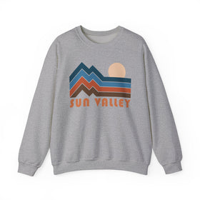 Sun Valley, Idaho Sweatshirt Retro Mountains, Sun Valley Unisex Graphic Crewneck - 0