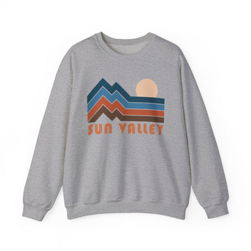 Sun Valley, Idaho Sweatshirt Retro Mountains, Sun Valley Unisex Graphic Crewneck - 0