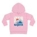 Aspen, Colorado Toddler Hoodie - Minimal Style Unisex Aspen Toddler Sweatshirt-3