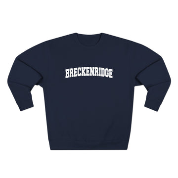 Buy navy Premium Breckenridge, Colorado Retro Graphic Sweatshirt