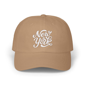 Buy khaki New York Dad Hat - Embroidered New York Classic Dad Cap