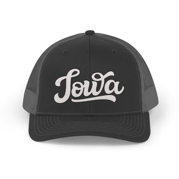 Iowa Snapback Trucker Cap - Embroidered Iowa Hat