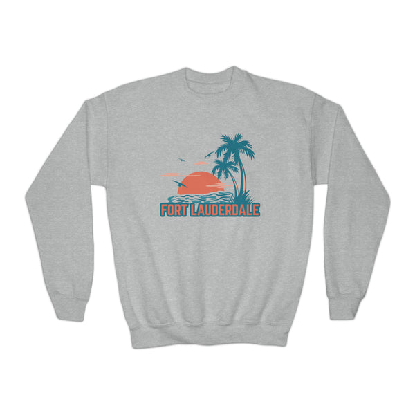 Fort Lauderdale, Florida Youth Sweatshirt - Unisex Kid's Fort Lauderdale Sweatshirt