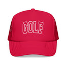 Golf Trucker Hat — Vintage College Foam Mesh Cap-3