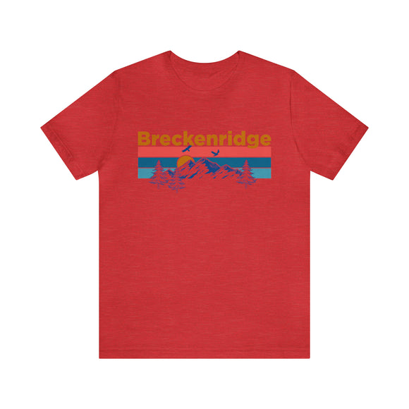 Breckenridge, Colorado Shirt - Mountain Sunset Unisex Breckenridge T-Shirt