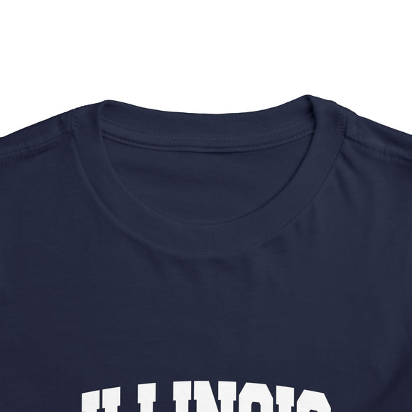 Illinois Toddler Graphic Tee - Kids Illinois Vacation T-Shirt