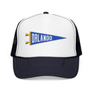 Orlando, Florida Pennant Trucker Hat — Retro Flag Foam Cap-4