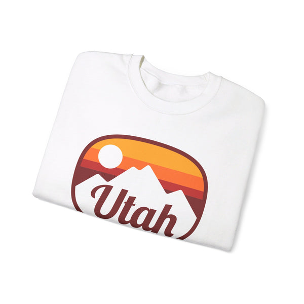 Utah Sweatshirt - Unisex Retro Ombre Utah Crewneck Sweatshirt