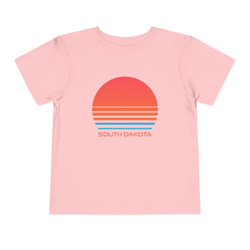 Buy pink South Dakota Toddler T-Shirt - Retro 80s Unisex Toddler South Dakota Shirt
