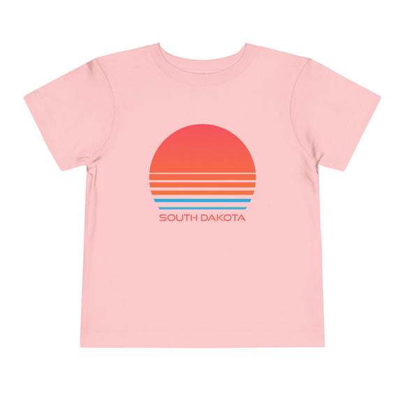 South Dakota Toddler T-Shirt - Retro 80s Unisex Toddler South Dakota Shirt