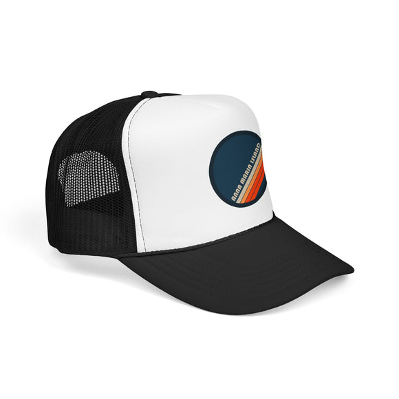 Anna Maria Island, Florida Retro Trucker Hat — Vintage Striped Foam Cap