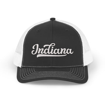 Indiana Snapback Trucker Cap - Embroidered Indiana Hat - 0