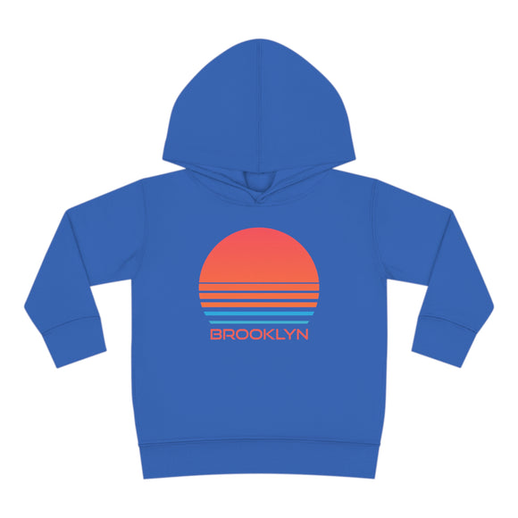 Brooklyn, New York Toddler Hoodie - Retro 80s
