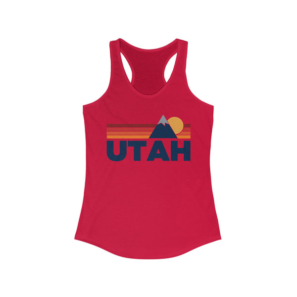 Utah Women's Racerback Tank Top - Mountain Lover Sleeveless Shirt, Women's Utah Hiking Tank
