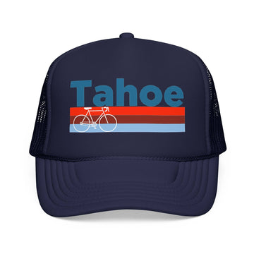 Kids Tahoe, California Trucker Hat Foam Bike - Youth Cap
