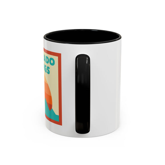 Colorado Springs, Colorado Retro Ombre Sun Mountain Coffee Mug 11 oz, Colorado Springs, Colorado Nature Lover Gift, Mountain Enthusiast Mug