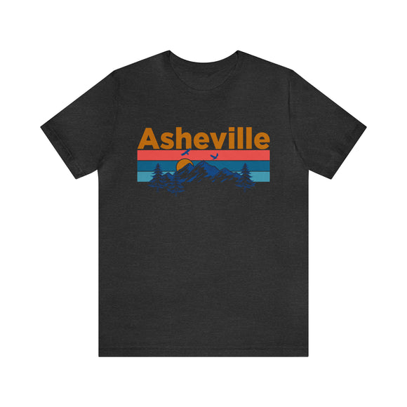 Asheville, North Carolina Shirt - Mountain Sunset Unisex Asheville T-Shirt