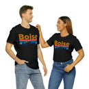Boise, Idaho Shirt - Mountain Sunset Unisex Boise T-Shirt-41