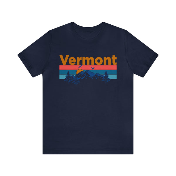 Vermont T-Shirt - Mountain Sunset Unisex Vermont Shirt