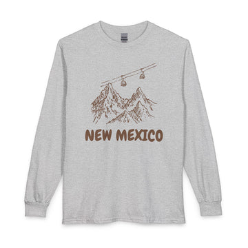 New Mexico Long Sleeve T-Shirt - Ski Mountain Gondola - 0
