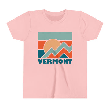 Buy pink Vermont Youth T-Shirt - Unisex Kids Vermont Shirt