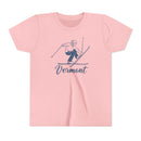 Vermont Youth Vintage Snow Ski Graphic Tee - Kids T Shirt-4