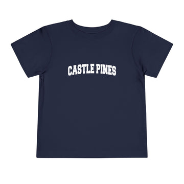 Buy navy Castle Pine, Colorado Toddler Graphic Tee - Kids Castle Pine Vacation T-Shirt
