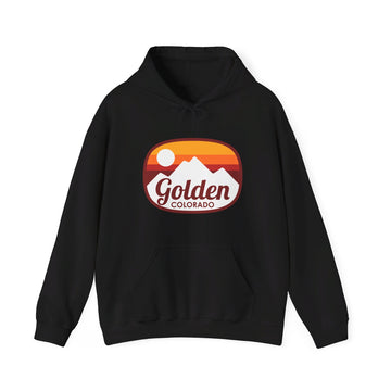 Buy black Golden, Colorado Hoodie - Retro Ombre Unisex Golden Hoodie Sweatshirt