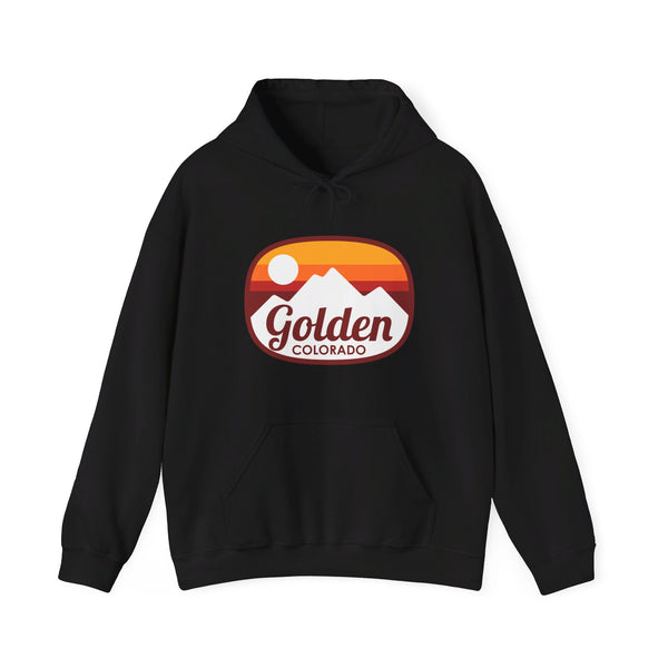 Golden, Colorado Hoodie - Retro Ombre Unisex Golden Hoodie Sweatshirt